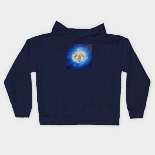 Fleur de Lis Art Kids Hoodie